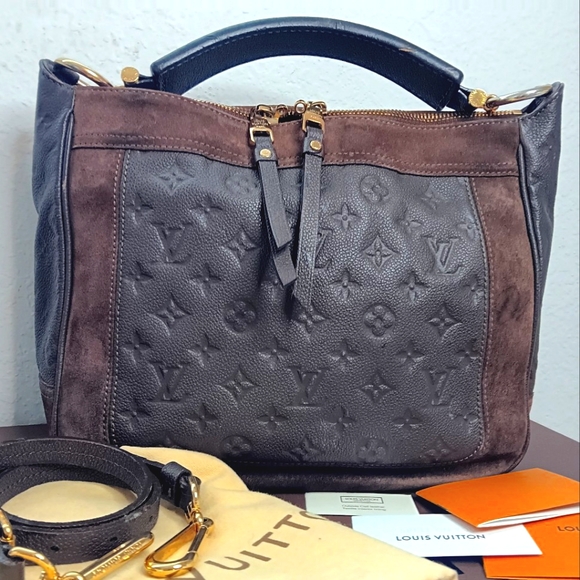 Louis Vuitton Audacieuse Empreinte Brown Leather and Suede Bag PM  Shoulder Bag - Picture 3 of 17